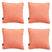 Madison -  Sierkussen Panama flame orange - Ca. 45x45 cm - Set van 4