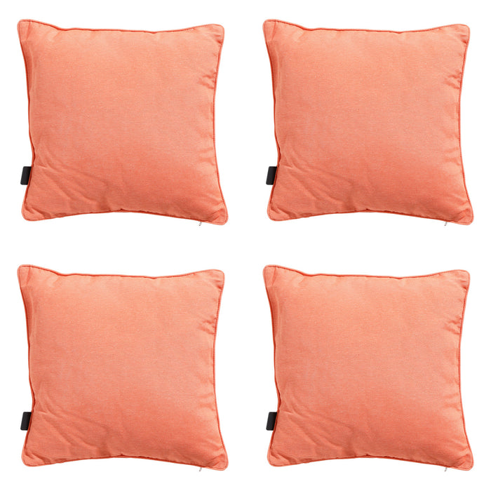 Madison -  Sierkussen Panama flame orange - Ca. 45x45 cm - Set van 4