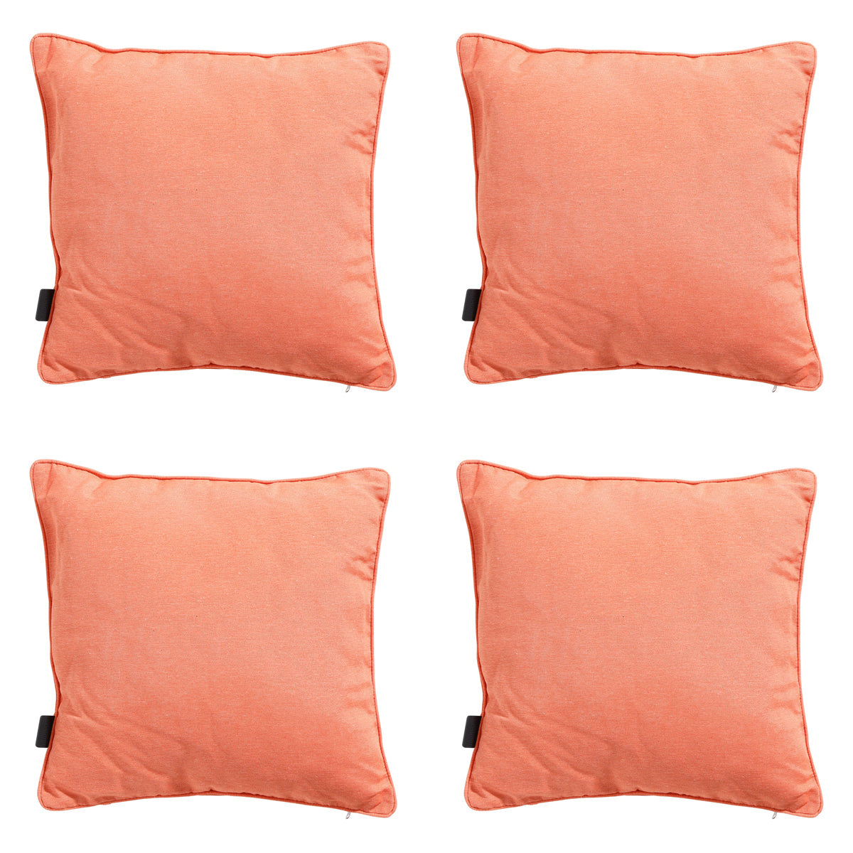 Madison -  Sierkussen Panama flame orange - Ca. 45x45 cm - Set van 4