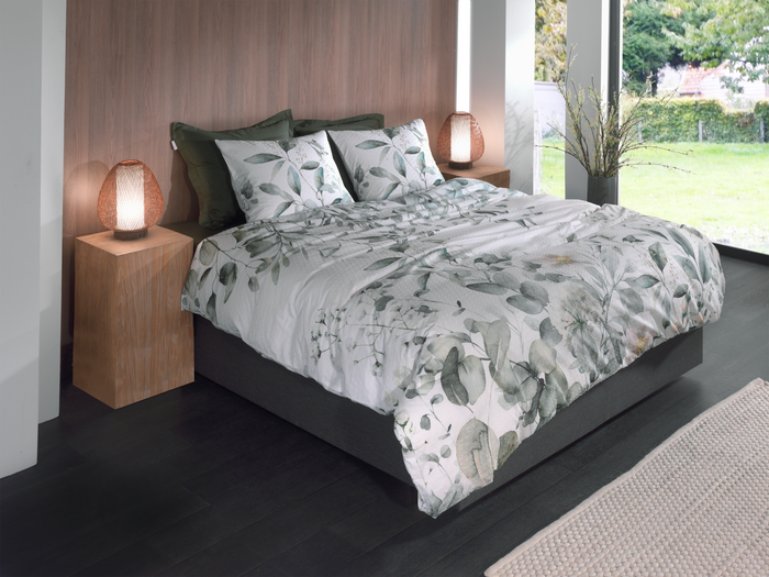 Heckett Lane Dekbedovertrek Katoen Clip-Sheared Eduardo - White