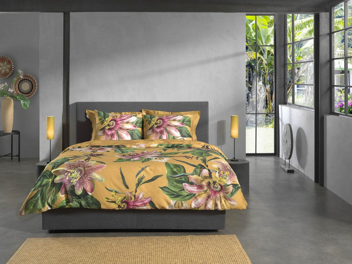 Heckett Lane Dekbedovertrek Katoen Satijn Sara - yellow