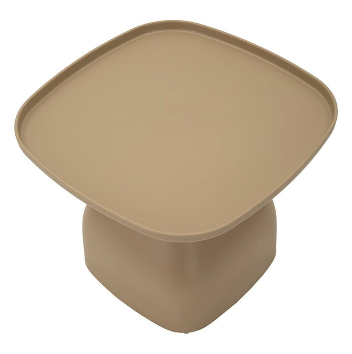 Tafel in tortora kunststof cm 48x48x38