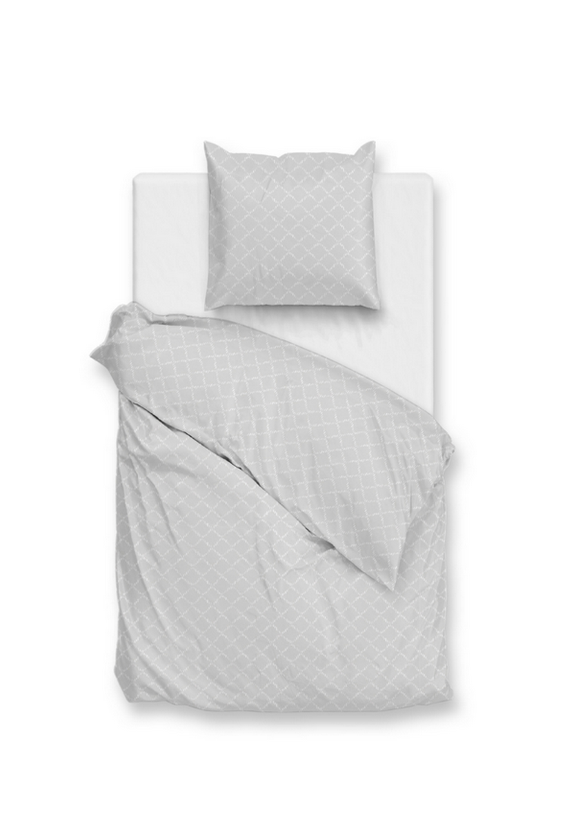 Zo Home Dekbedovertrek Katoen Satijn Linea di Satinado - ash grey