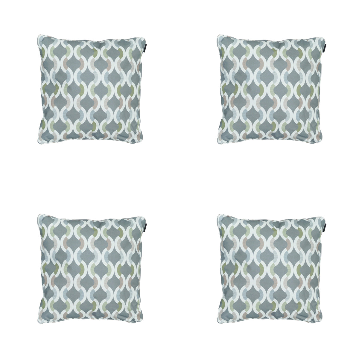 Madison -  Sierkussen Trivia grey - Ca. 50x50 cm - Set van 4