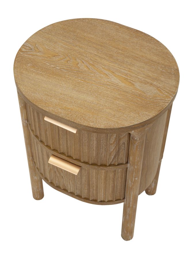 Nachtkastje van dennenhout cm 38x34,5x52