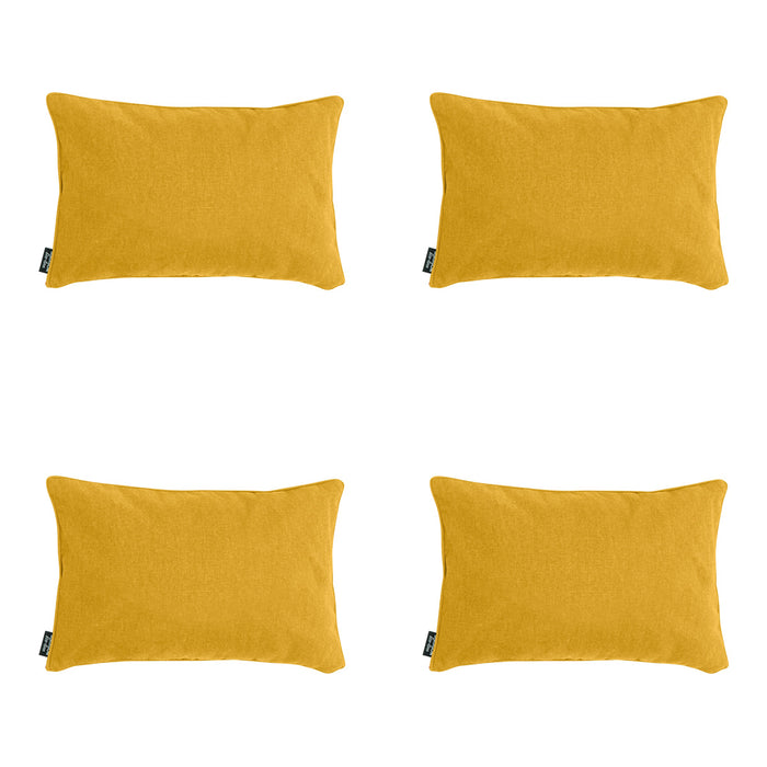 Madison -  Sierkussen Gold canvas eco+ - Ca. 30x50 cm - Set van 4