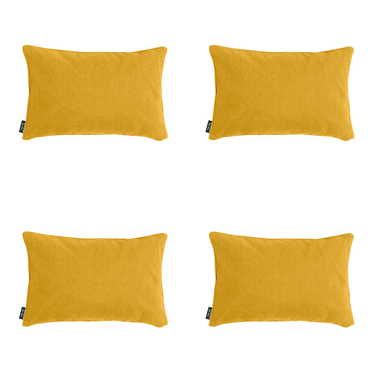 Madison -  Sierkussen Gold canvas eco+ - Ca. 30x50 cm - Set van 4