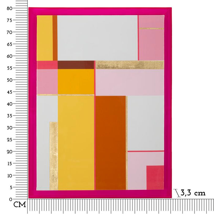 Print op gelakt canvas met acryl frame cm 60x3,3x80
