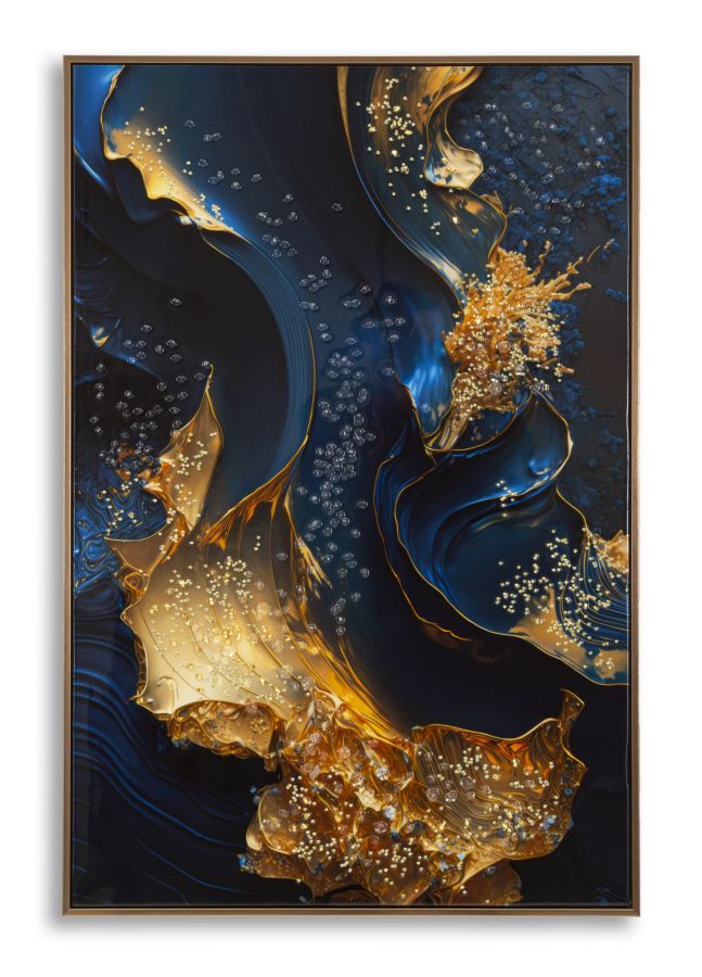 Print op gelakt canvas met lijst 60x4x90 cm