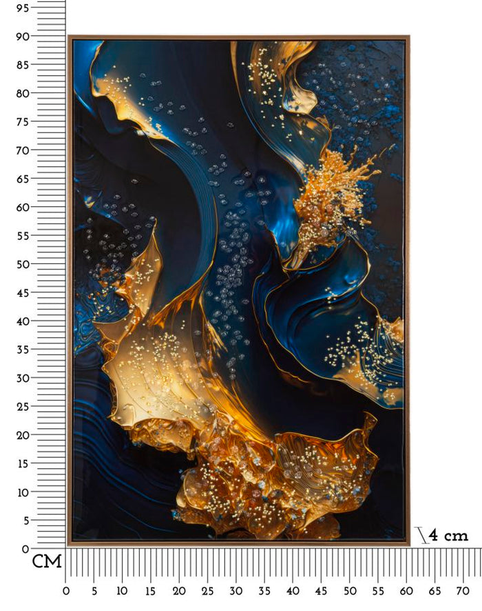 Print op gelakt canvas met lijst 60x4x90 cm