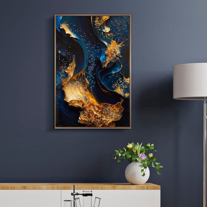 Print op gelakt canvas met lijst 60x4x90 cm