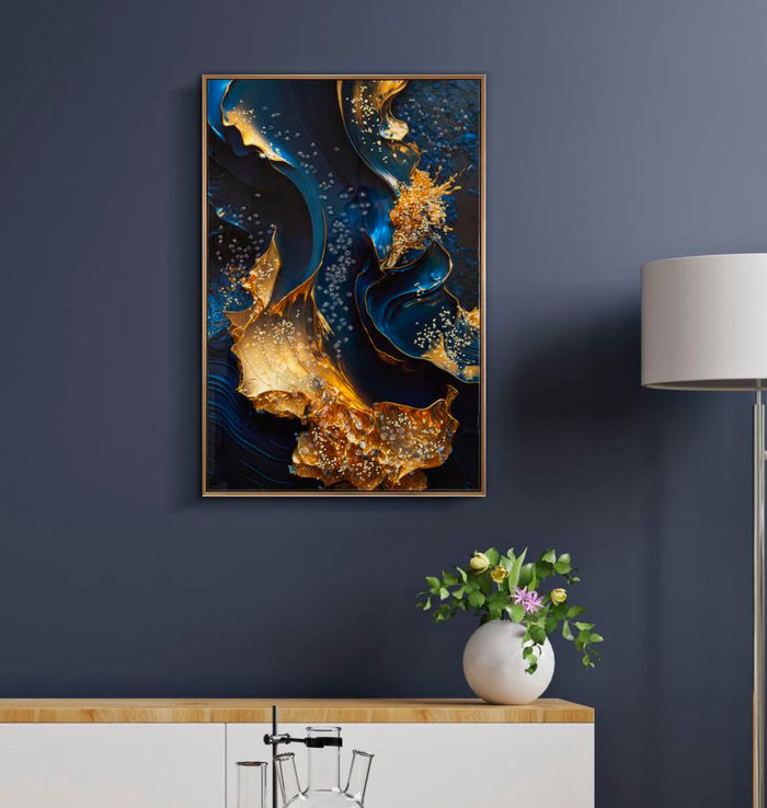 Print op gelakt canvas met lijst 60x4x90 cm