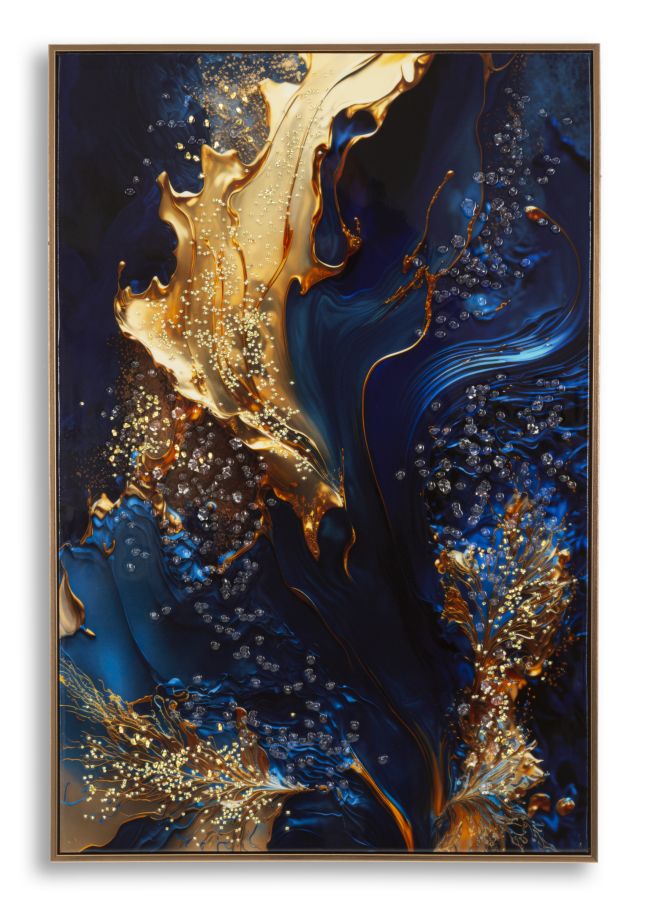 Print op gelakt canvas met lijst 60x4x90 cm