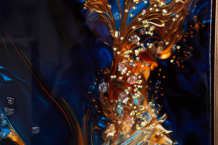 Print op gelakt canvas met lijst 60x4x90 cm