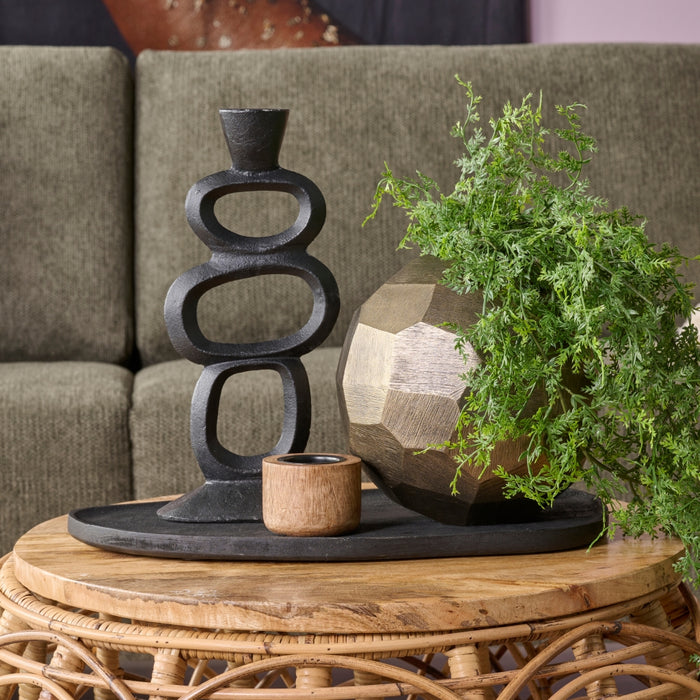 Vaas Miro  - Metaal - 20x18x20cm (BxHxD)