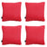 Madison -  Sierkussen Panama red - Ca. 60x60 cm - Set van 4