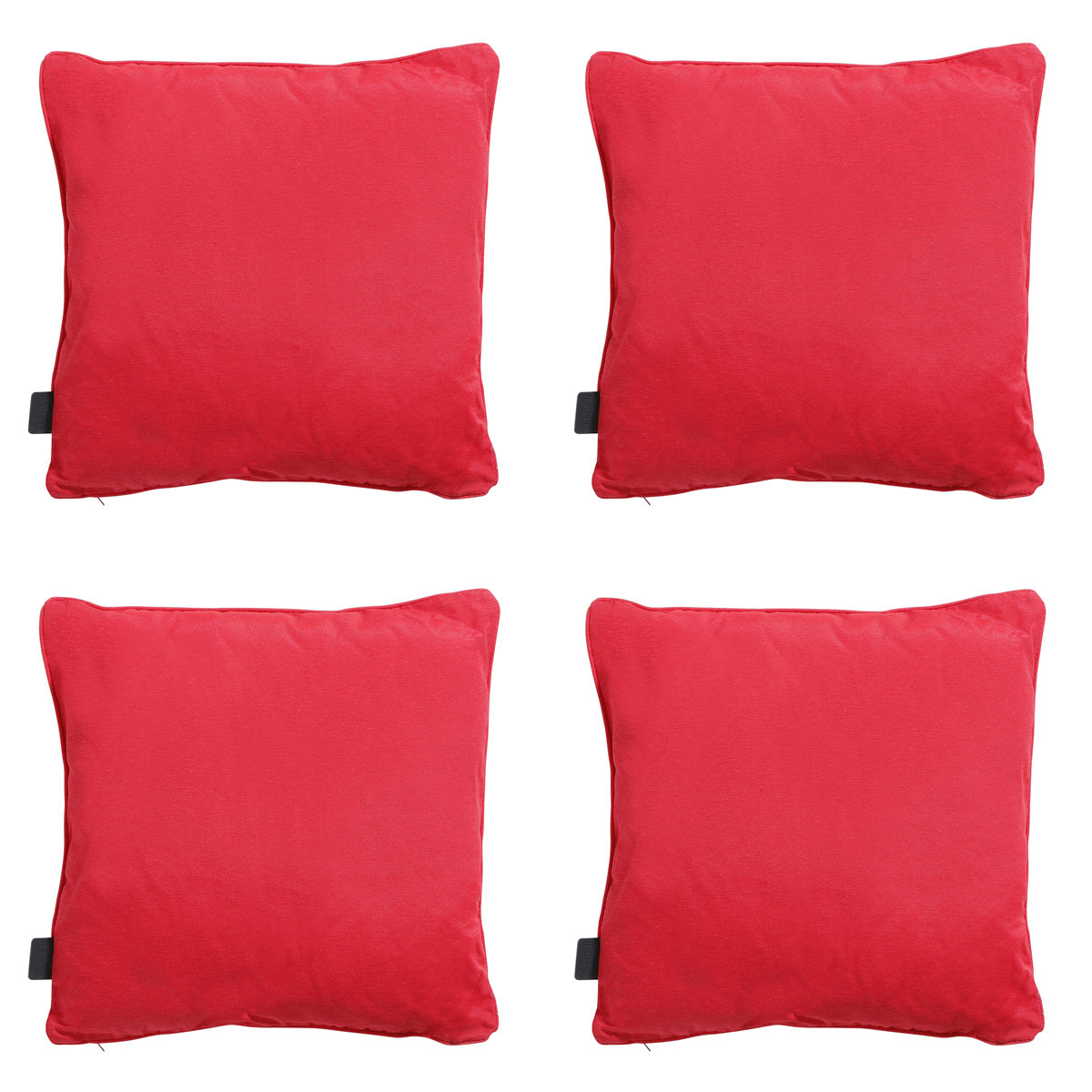 Madison -  Sierkussen Panama red - Ca. 60x60 cm - Set van 4