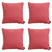 Madison -  Sierkussen Panama brick red - Ca. 60x60 cm - Set van 4