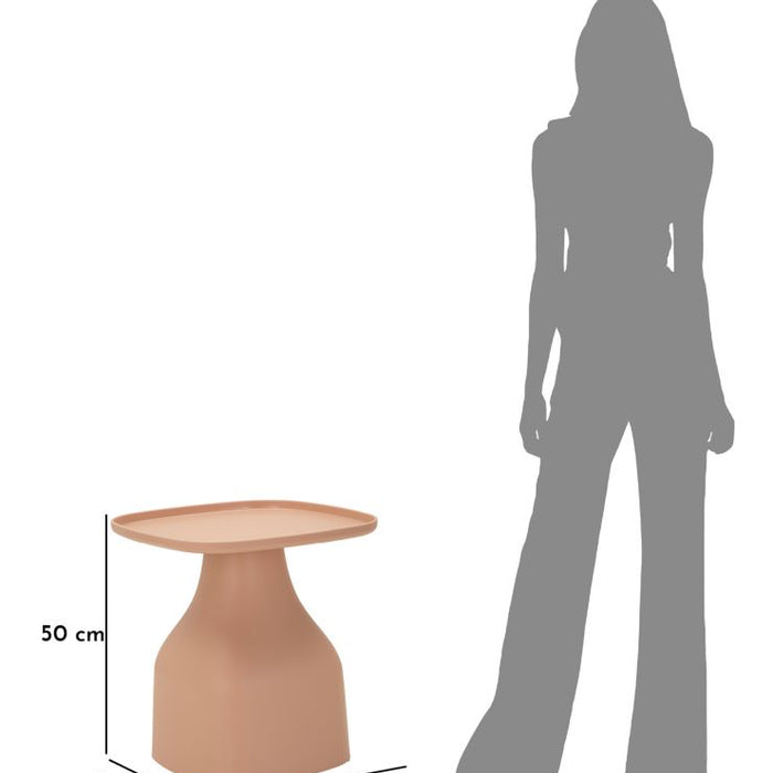 Plastic tafel roze cm 48x48x50