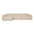 Zuiver Sofa Milka 4,5-zitsbank Chaise longue Links Zand - Crème
