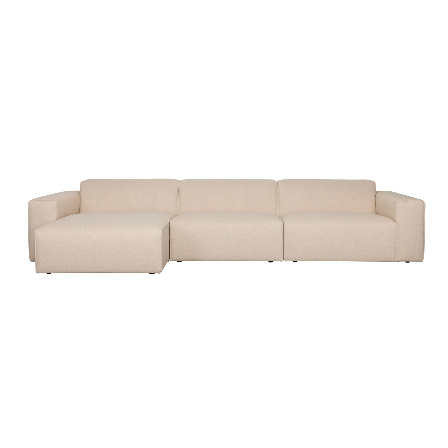 Zuiver Sofa Milka 4,5-zitsbank Chaise longue Links Zand - Crème