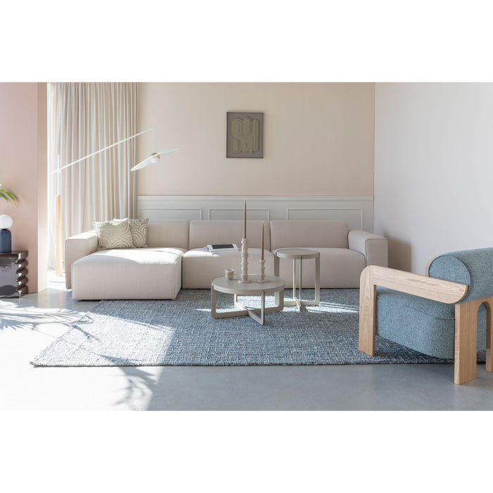 Zuiver Sofa Milka 4,5-zitsbank Chaise longue Links Zand - Crème