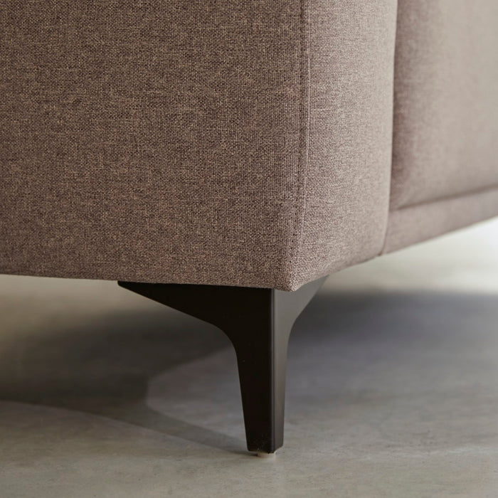 Tikamoon - Stoffen 2,5-zitsbank taupegrijs Lars