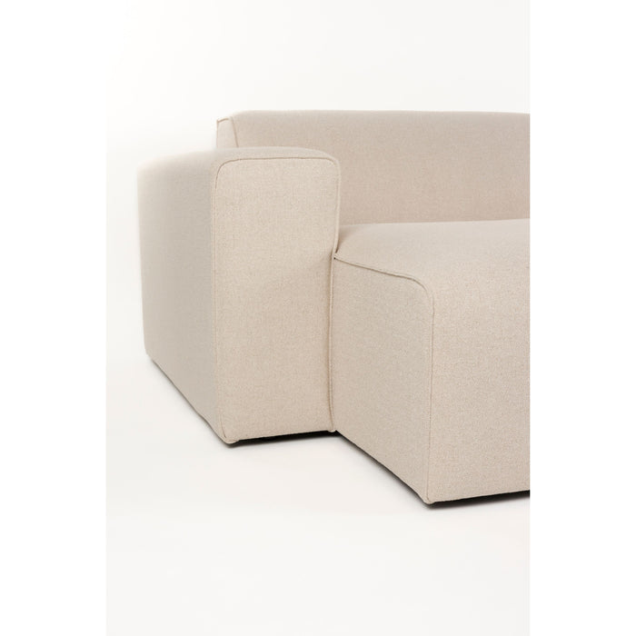 Zuiver Sofa Milka 4,5-zitsbank Chaise longue Links Zand - Crème