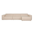 Zuiver Sofa Milka 4,5-zitsbank Chaise longue Rechts Zand - Crème