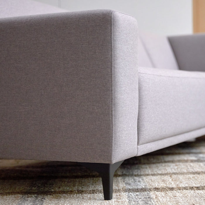 Tikamoon - Lars - Hoekbank rechts in grijze stof 295 x 185 cm