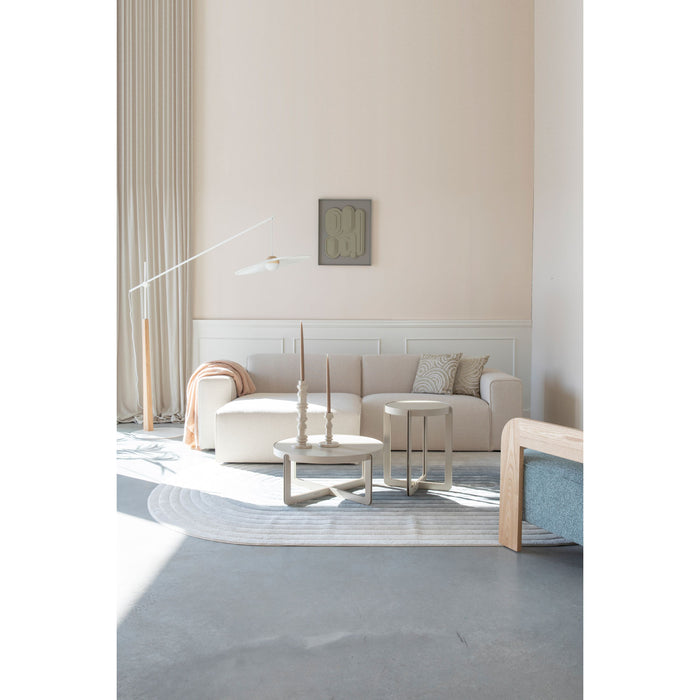 Zuiver Sofa Milka 3-zitsbank Chaise longue Links Zand - Crème