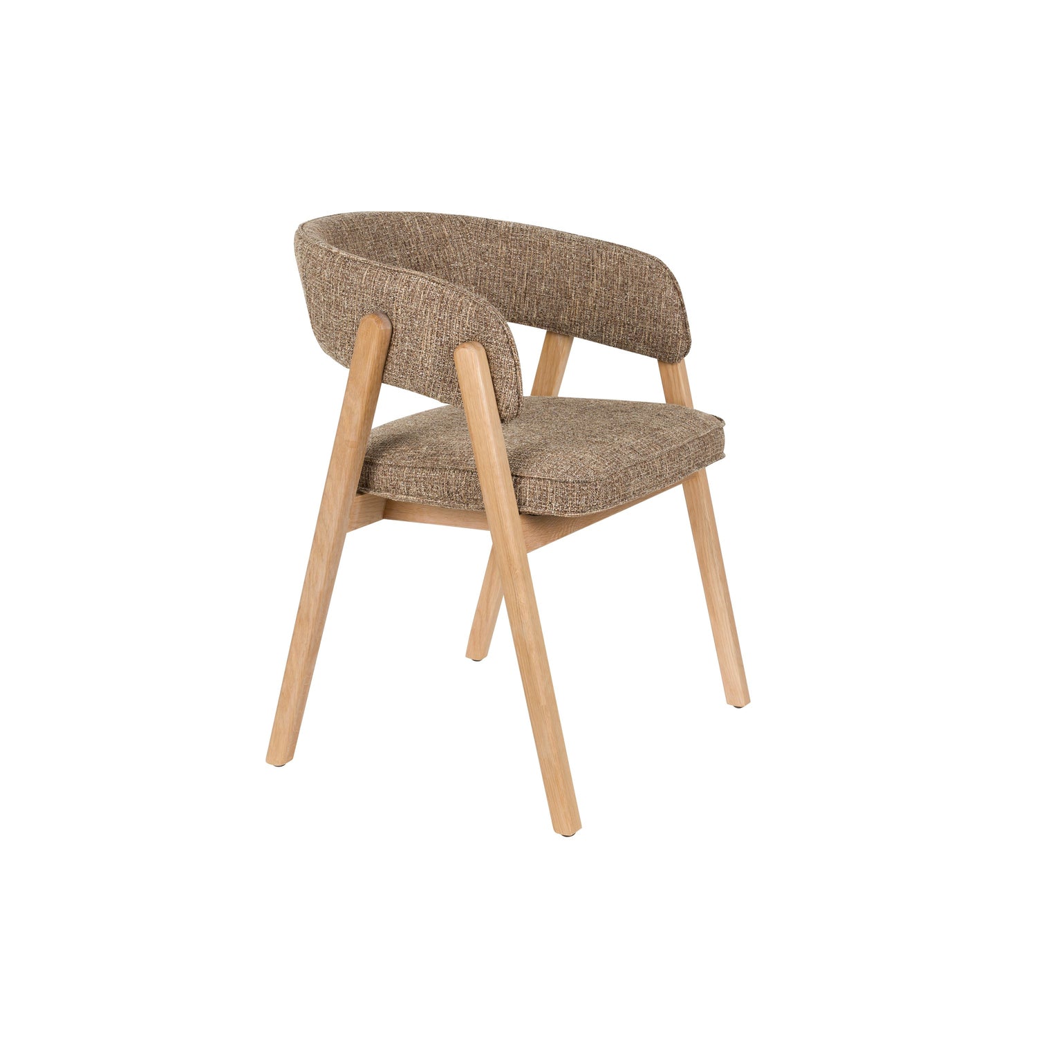 Zuiver Bright Eetkamerstoel Armleuning Bruin