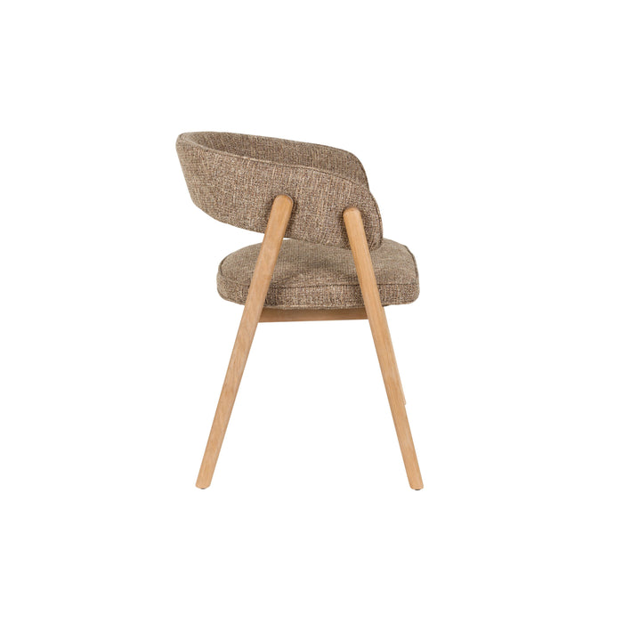 Zuiver Bright Eetkamerstoel Armleuning Bruin