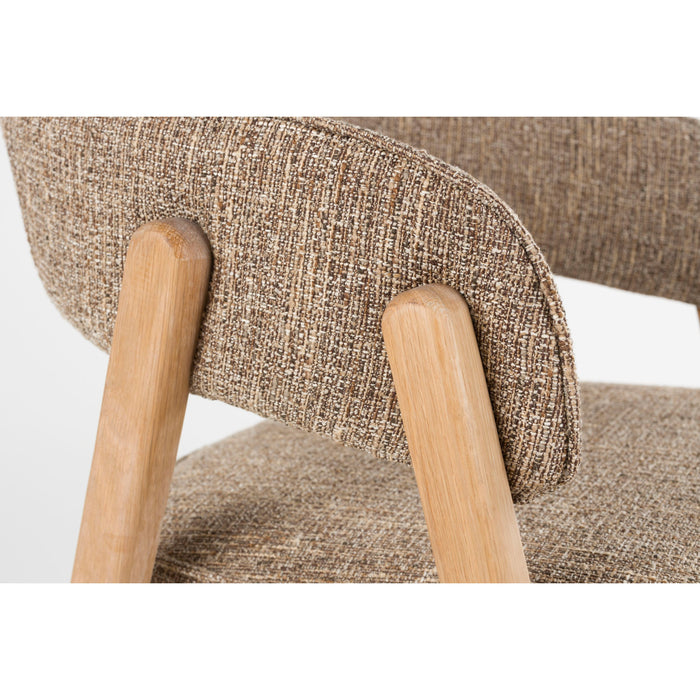 Zuiver Bright Eetkamerstoel Armleuning Bruin