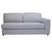 DÉJA Living - U-Bank Greige Stof - 400x317x89cm - Maribo