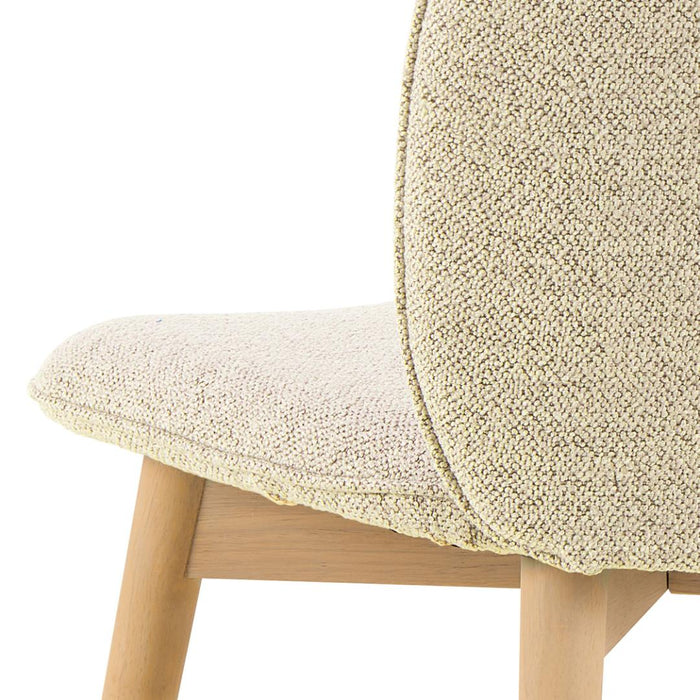 Giga Living - Eetkamerstoel - Beige - Stof - Zithoogte 50cm - Sterridge - Set van 2