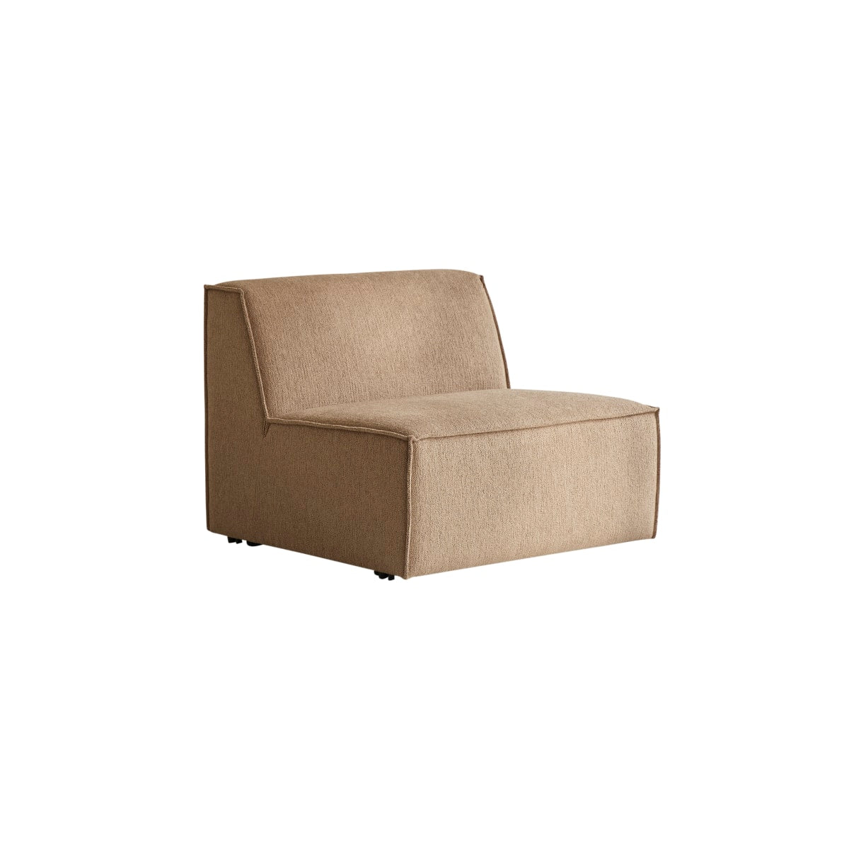 Tikamoon - Modulaire fauteuil Dario in camelkleurige stof