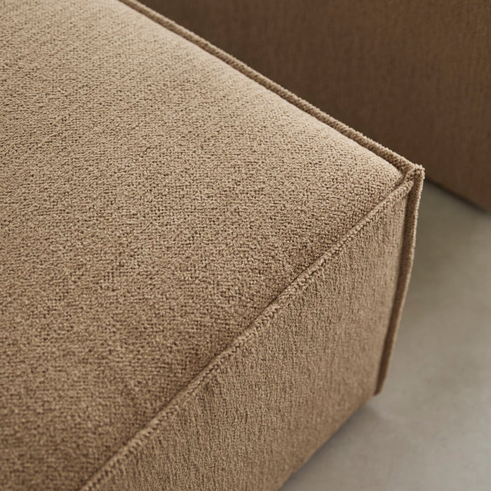 Tikamoon - Modulaire fauteuil Dario in camelkleurige stof