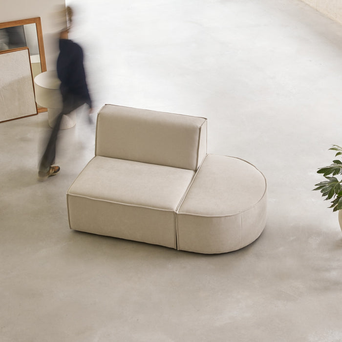Tikamoon - Modulaire loungefauteuil Dario in beige stof