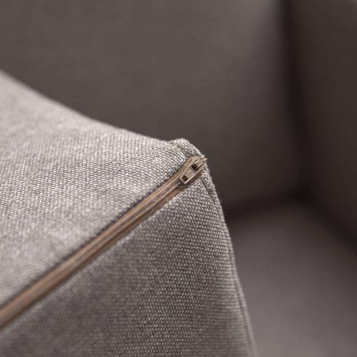 Tikamoon - Finn - Stoffen driezitsbank, taupegrijs