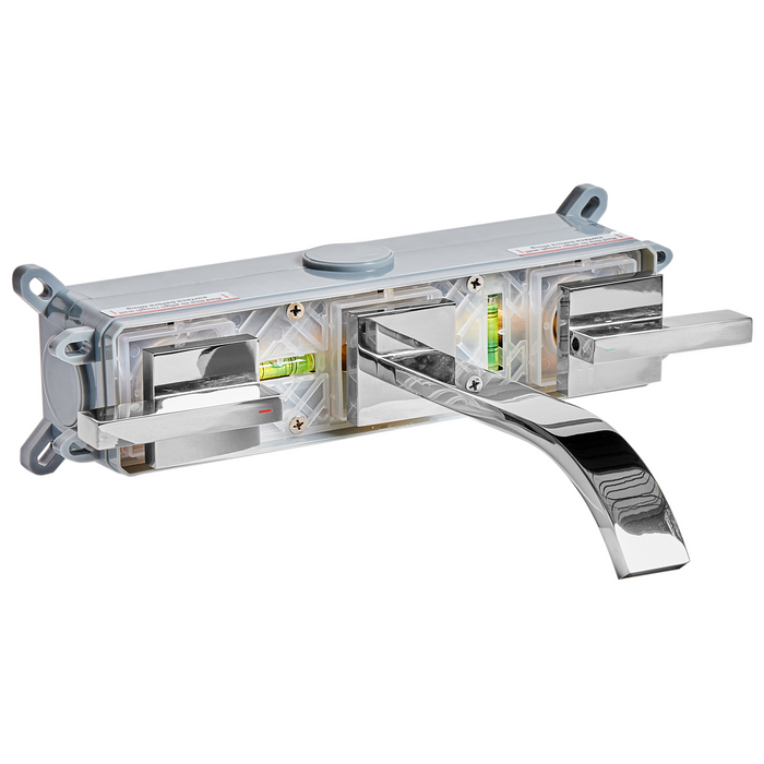 Beliani - BERRACO - Wandgemonteerde mengkraan - Zilver - Messing