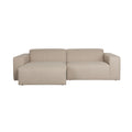 Zuiver Sofa Milka 3-zitsbank Chaise longue Links Cappuccino - Beige