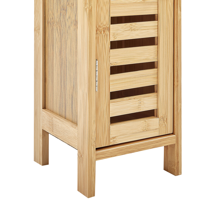 Beliani - OLATHE - Toiletrolhouder - Lichtbruin - Bamboe