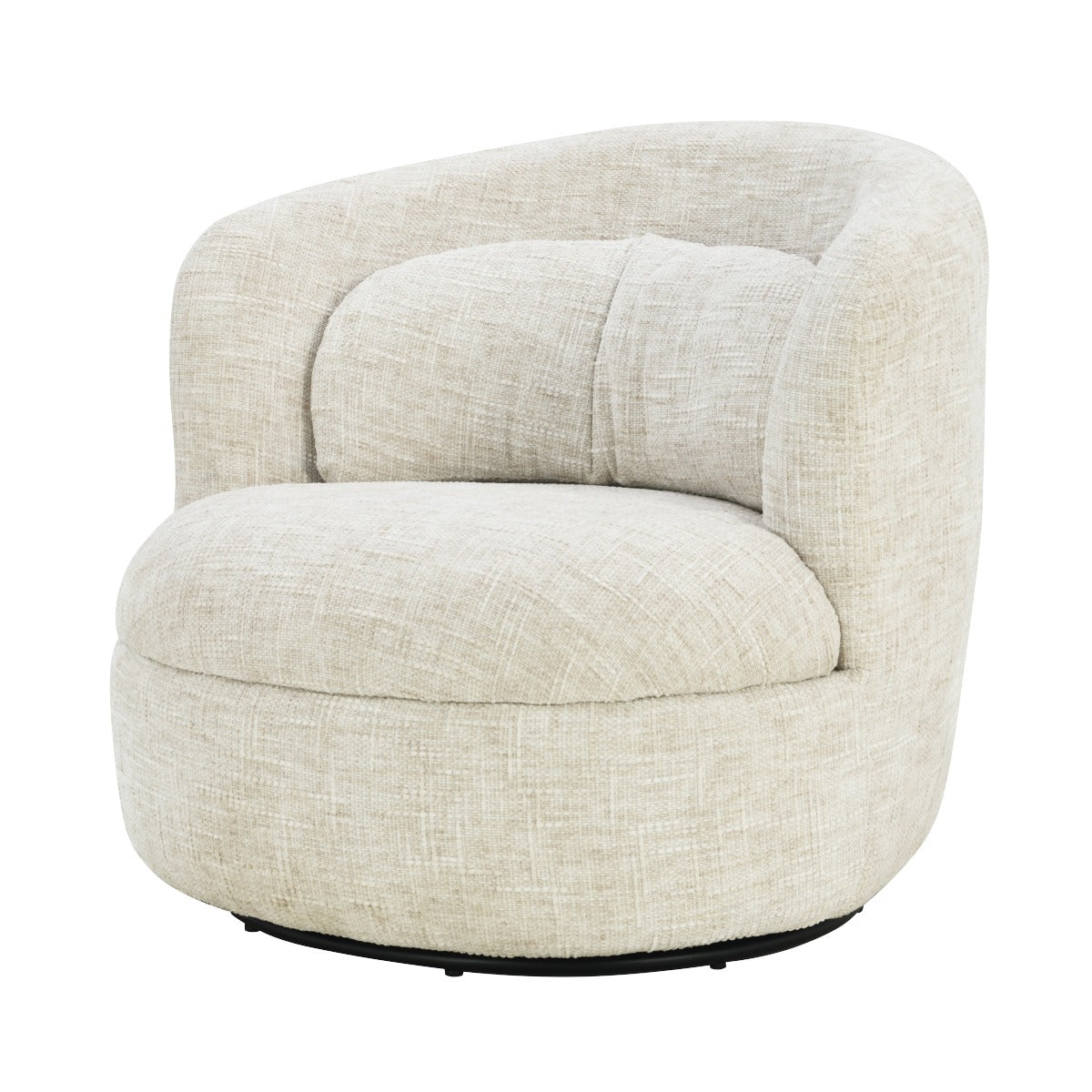 Livingfurn - Fauteuil Britt Cream - 85x84x76cm