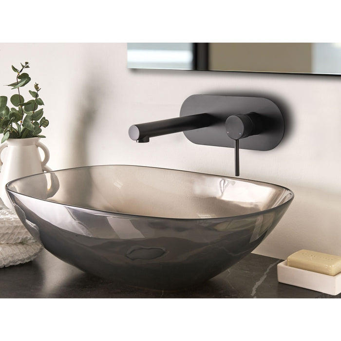 Beliani - CLAVIJO - Wandgemonteerde mengkraan - Zwart - Messing