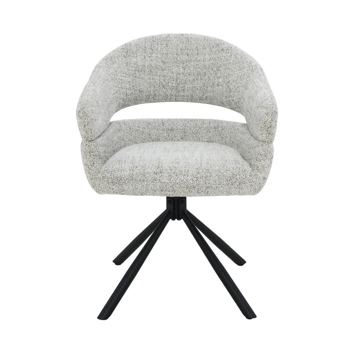 Livingfurn - Eetkamerstoel Linn Bisque Oasis Set van 2 - 62x58x85cm