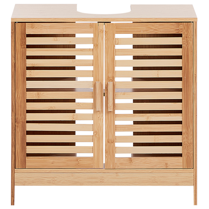 Beliani - MISSOULA - Wastafelkast - Lichtbruin - Bamboe