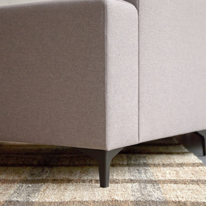 Tikamoon - Lars - Hoekbank rechts in grijze stof 300 x 150 cm