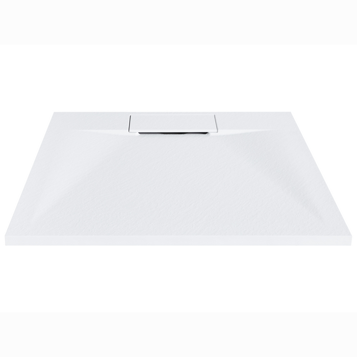 Beliani - AZZURRO - Douchebak - Wit - 80 x 80 x 3 cm - SMC (kunststof)