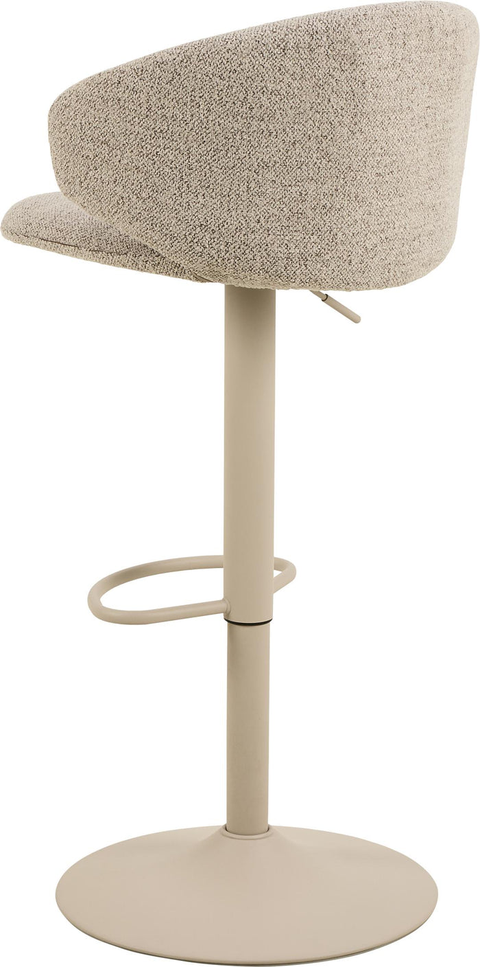 Giga Living - Barkruk Beige Stof - Zithoogte 82cm - Valerie - Set van 2